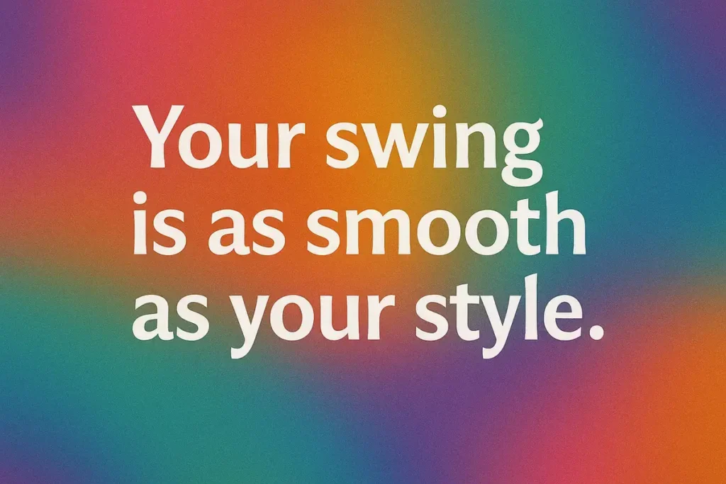 Clever Golf Compliments