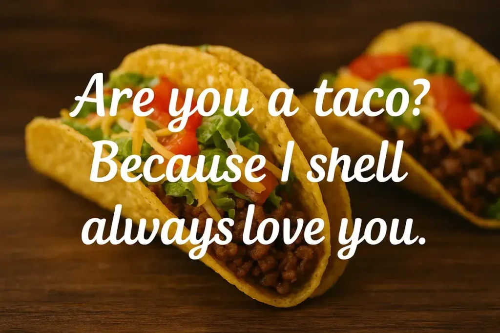Are you a taco? Because I shell always love you