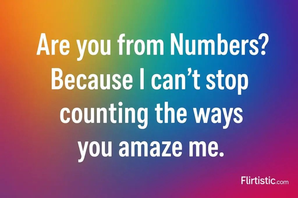 Christian pick up lines book of Numbers