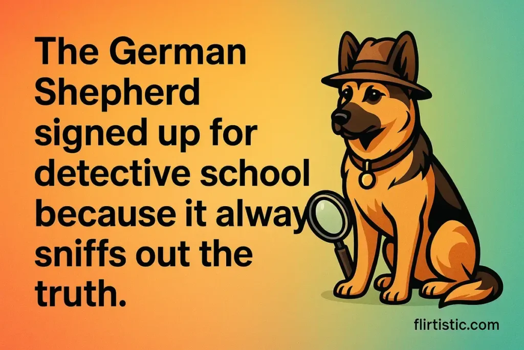 German Shepherd jokes that bark with wit