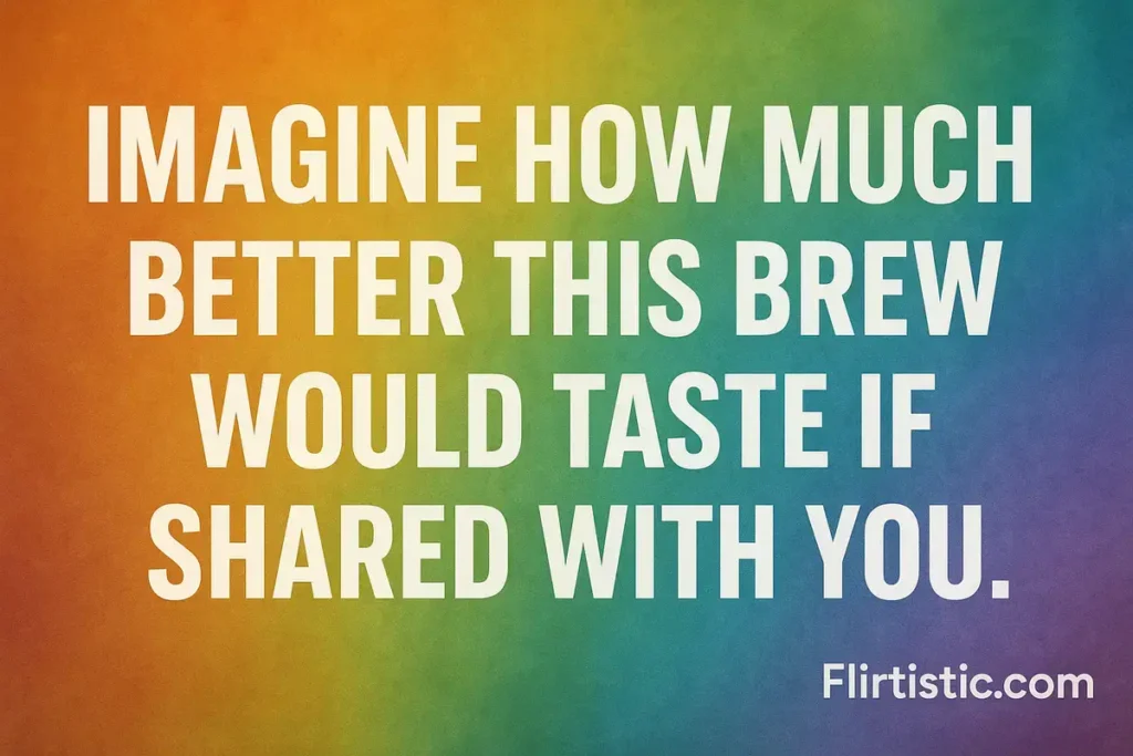Coffee pick up lines reddit inspired