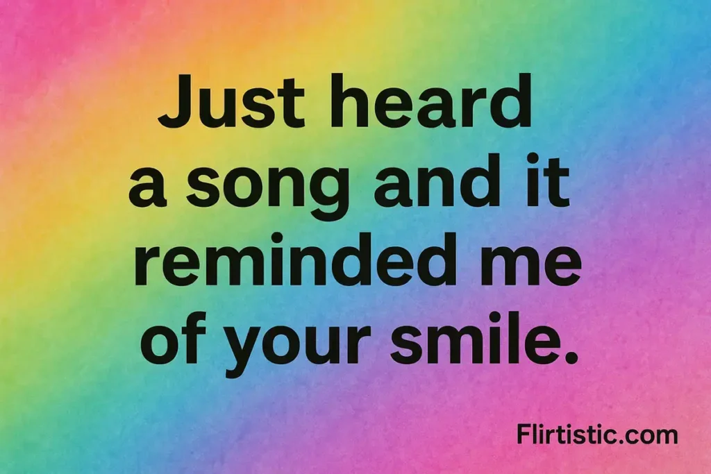 Funny music pick up lines to text