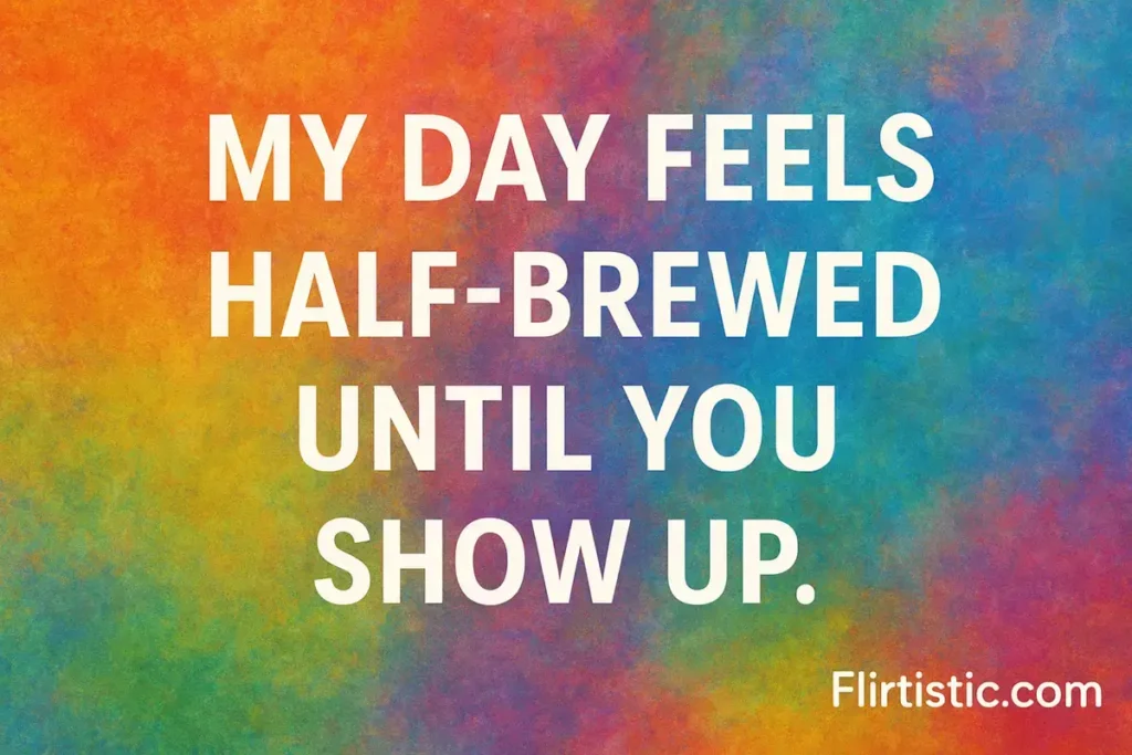 Best coffee pick up lines
