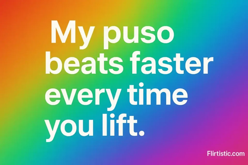 Gym pick up lines tagalog