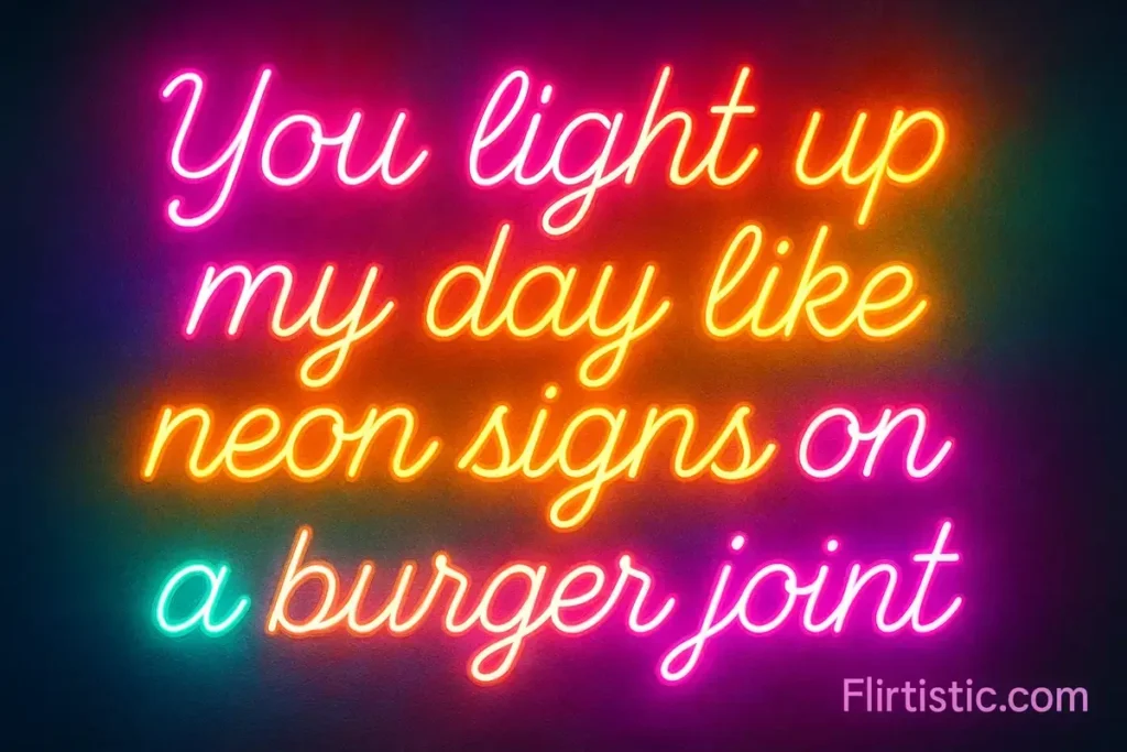 Fast food pick up lines