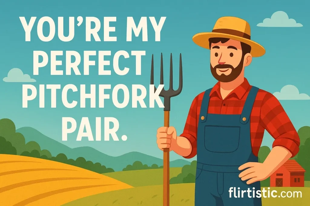 You’re my perfect pitchfork pair.