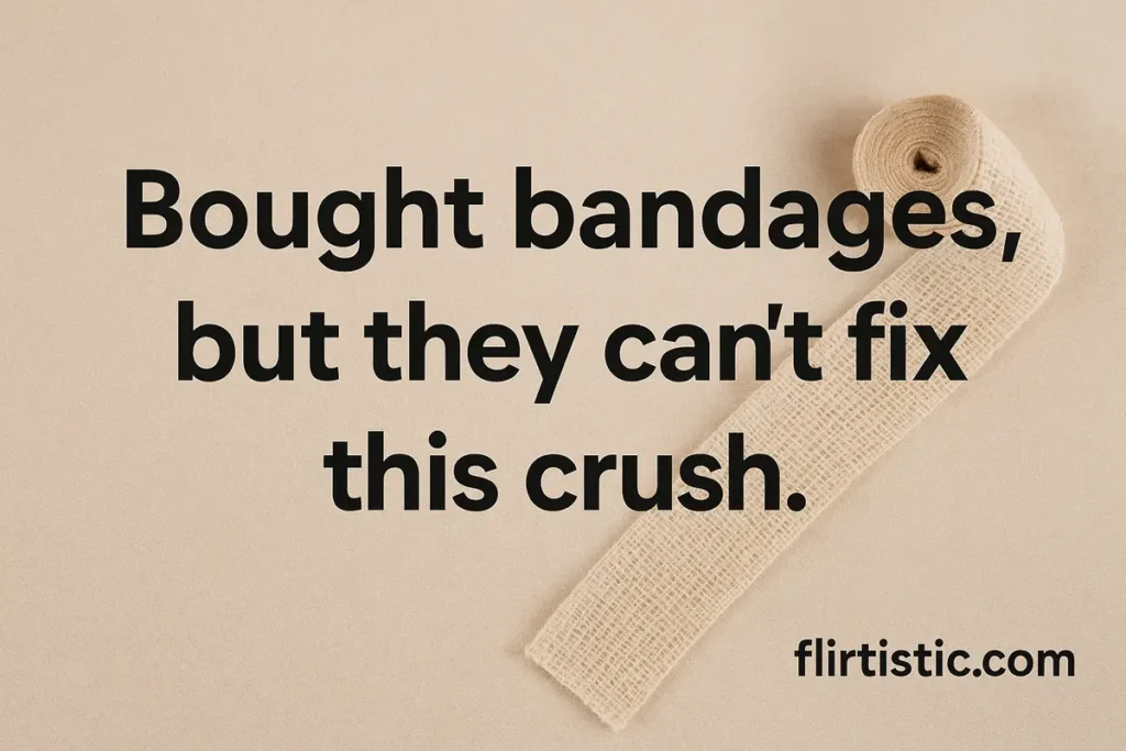 Bought bandages, but they can’t fix this crush.