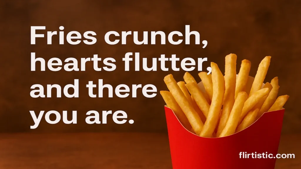 Fast Food Pick Up Lines to End on a Sweet Note