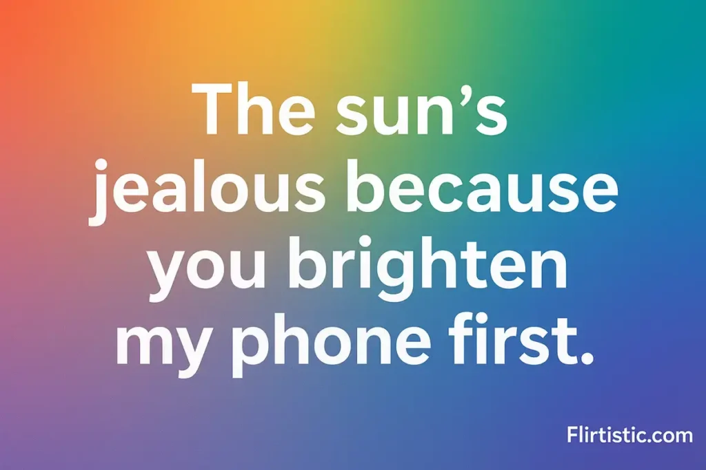 Funny Good Morning Pick Up Lines