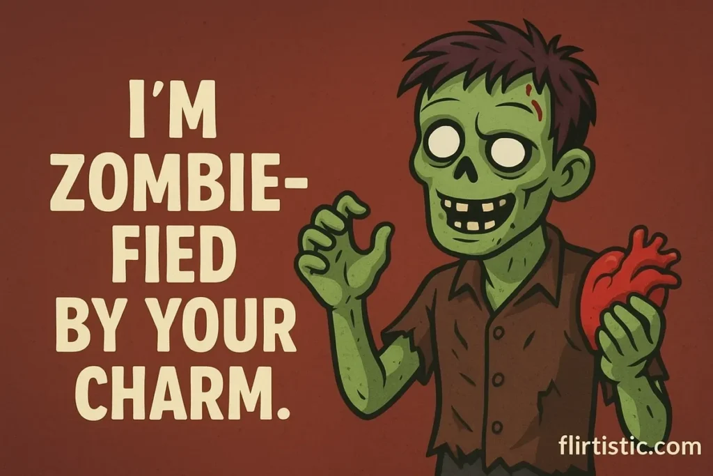 I’m zombie-fied by your charm.