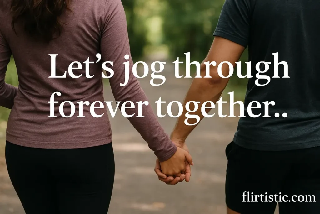 Let’s jog through forever together.