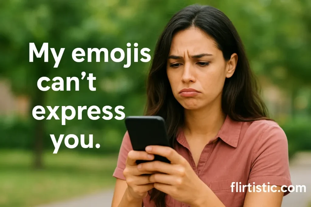 My emojis can’t express you.