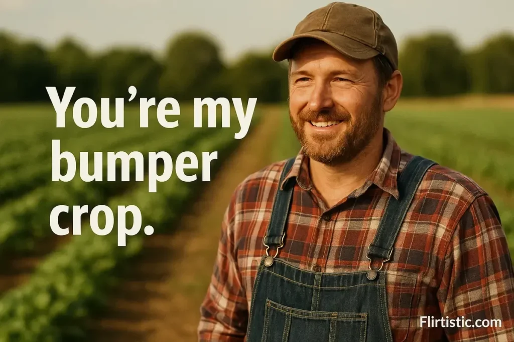 You’re my bumper crop.