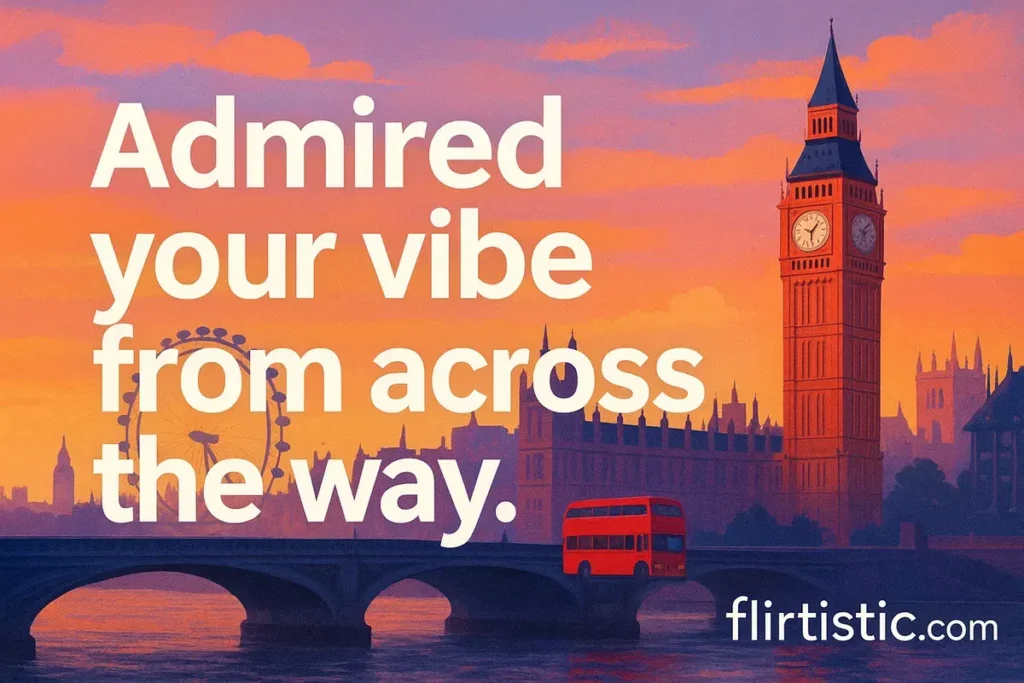 Admired your vibe from across the way.