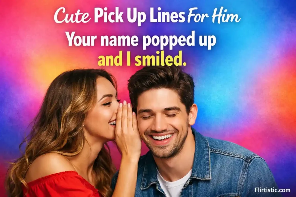 Cute Pick Up Lines For Him Over Text