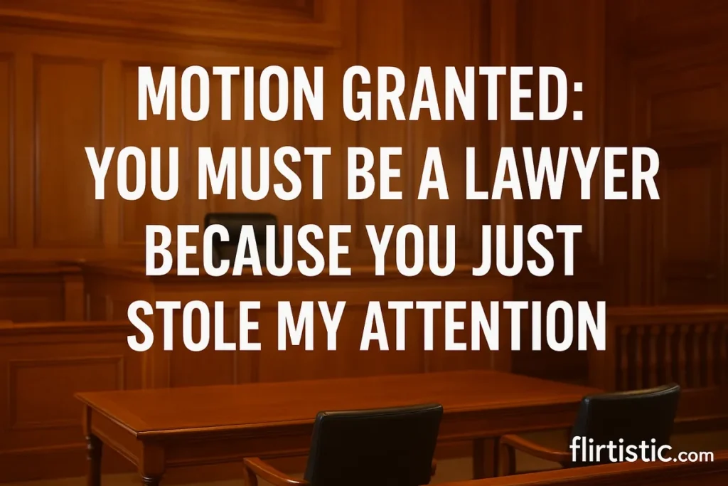 Motion granted: you must be a lawyer because you just stole my attention.