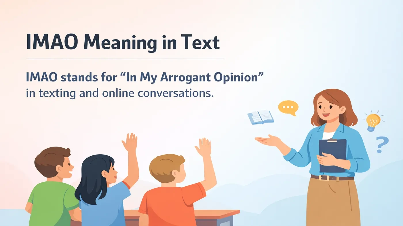 IMAO Meaning in Text