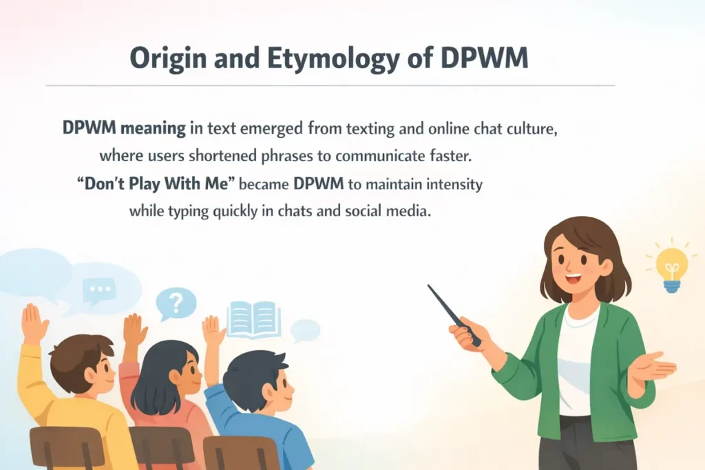 Origin and Etymology of DPWM
meaning in text