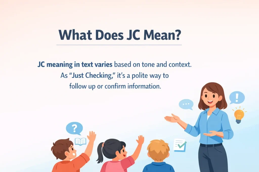 What Does JC Mean?