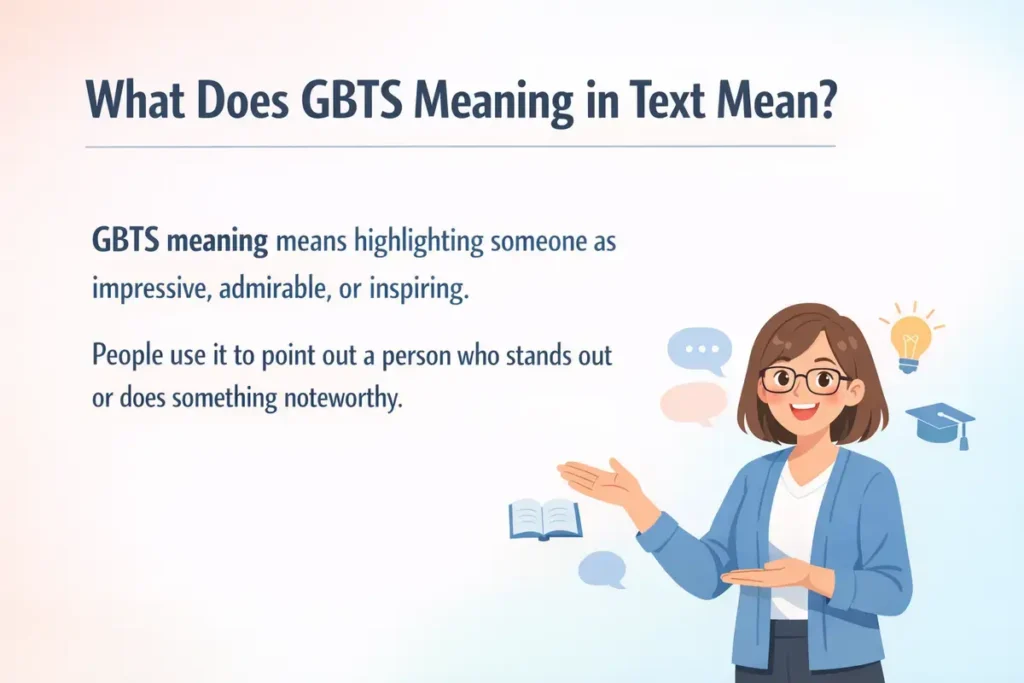 What Does GBTS Meaning in Text Mean?
