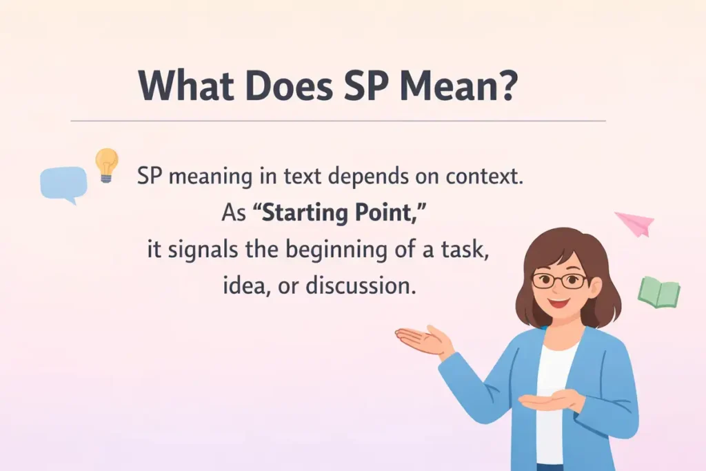 What Does SP Mean?