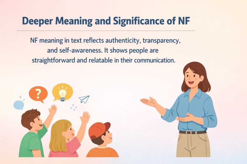 Deeper Meaning and Significance of NF in text