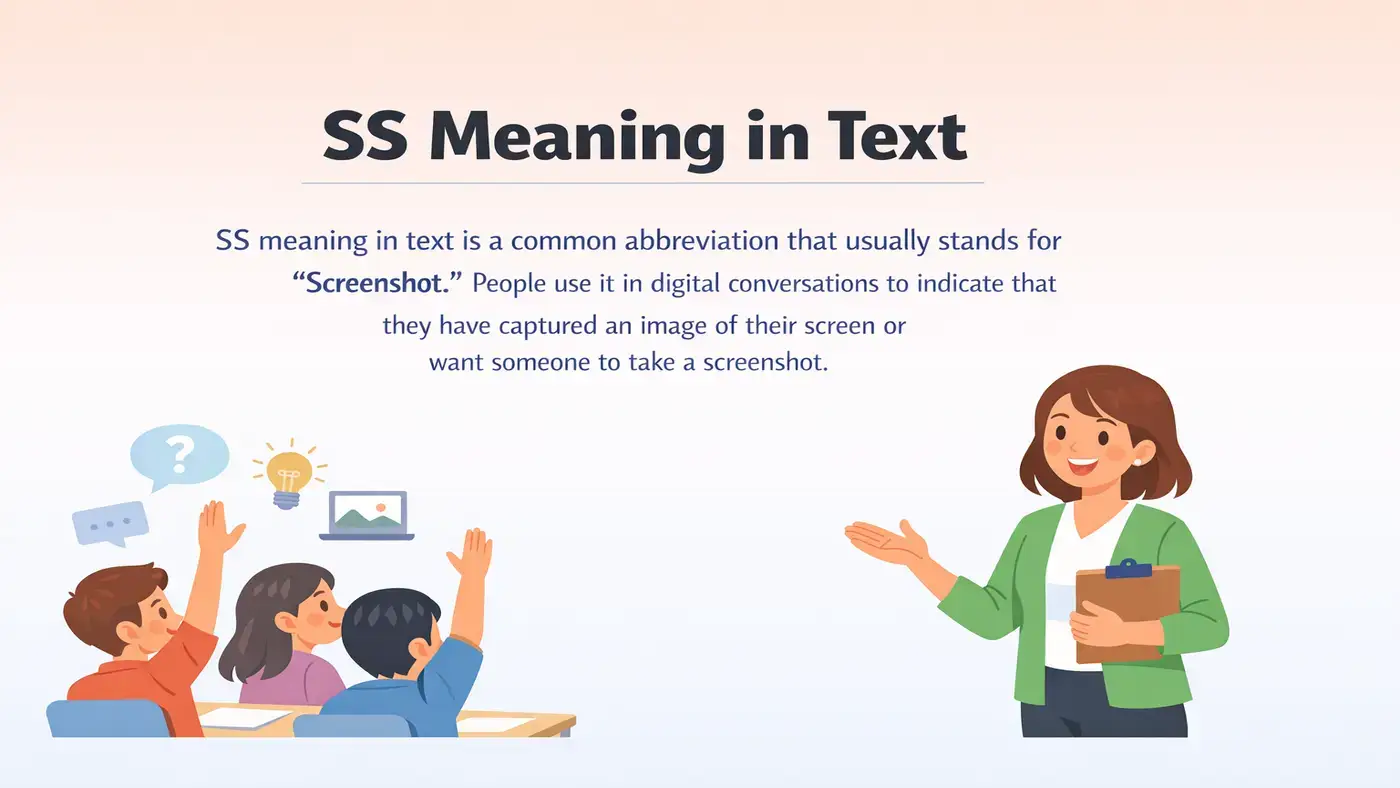 SS Meaning in Text