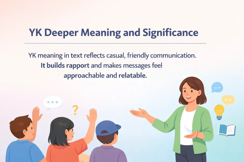 Deeper Meaning and Significance of yk